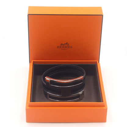 エルメス(Hermes)　プスプス　ブレスレット　腕回り17cm　重量22.75g　シルバー金具/レザー　レディース(中古)