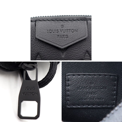 ルイ・ヴィトン(LOUIS VUITTON) モノグラム・シャドウ　レースアップ・ポーチ　M12601　ノワール　メンズ(中古)