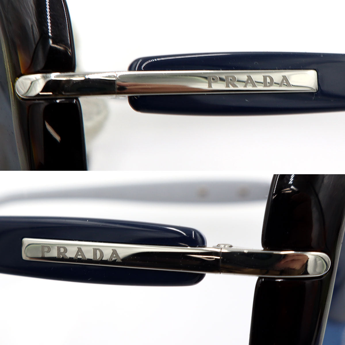 プラダ(PRADA)　サングラス　ブルー/2AU-1V1　鼻あて一体型　ユニセックス(中古)