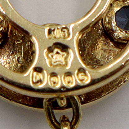 K18パールペンダントトップ　P8mm　D0.05ct　重量3.83g(石の重量含む)　レディース(中古)