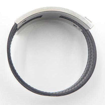 エルメス(Hermes)　プスプス　ブレスレット　腕回り17cm　重量22.75g　シルバー金具/レザー　レディース(中古)