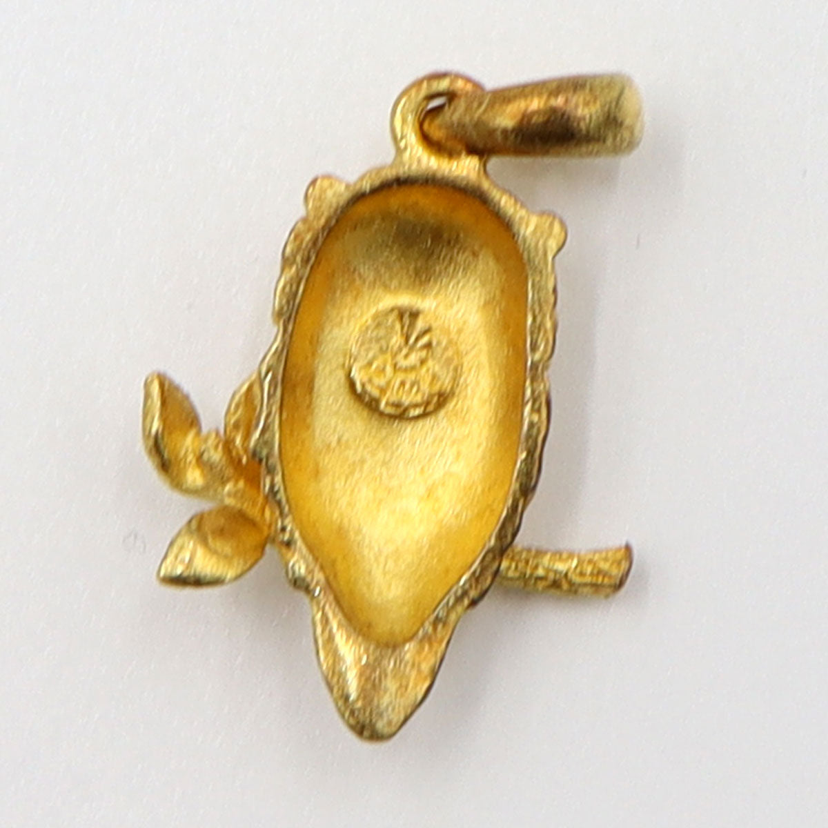 24Kペンダントトップ「フクロウ」　重量2.31g　アニマル　レディース(中古)