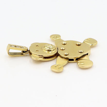 K18ダイヤモンドペンダントトップ「ベアー」　D0.031ct　重量9.65g　レディース(中古)