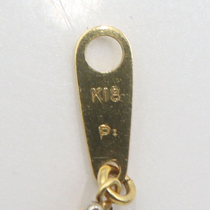 K18/Pt デザインブレスレット　腕回り17.5cm　重量4.70g　レディース(中古)