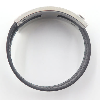 エルメス(Hermes)　プスプス　ブレスレット　腕回り17cm　重量22.75g　シルバー金具/レザー　レディース(中古)