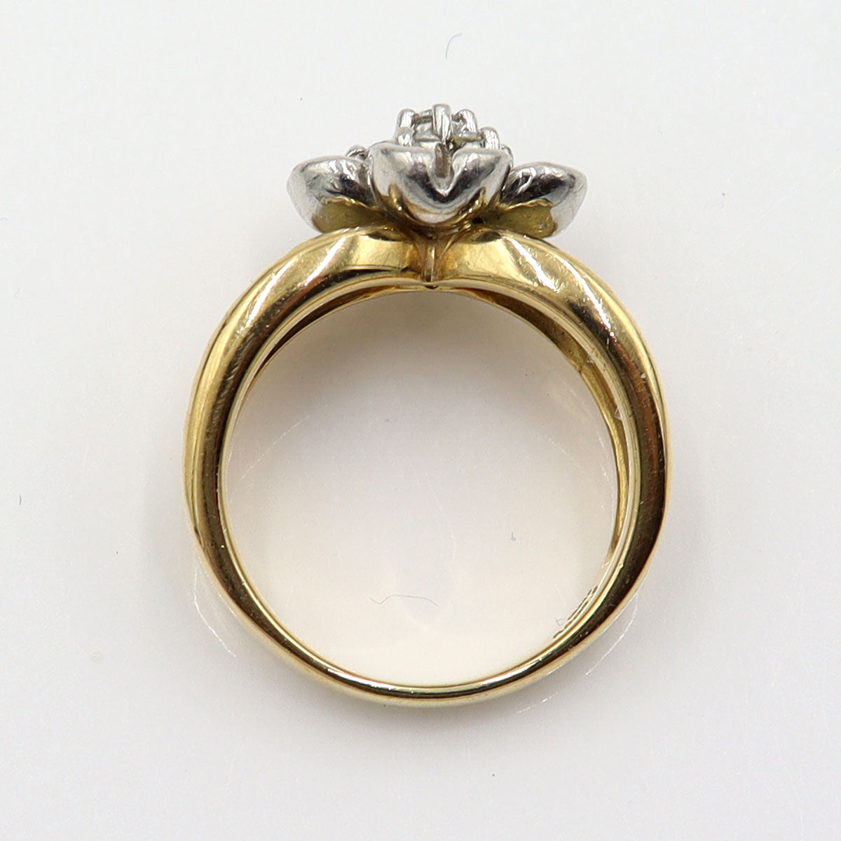 松井久子(マツイヒサコ/デザイナー)　K18/Pt900ダイヤモンドリング　D0.328ct　リングサイズ14号　重量11.69g(石の重量含む)　レディース(中古)