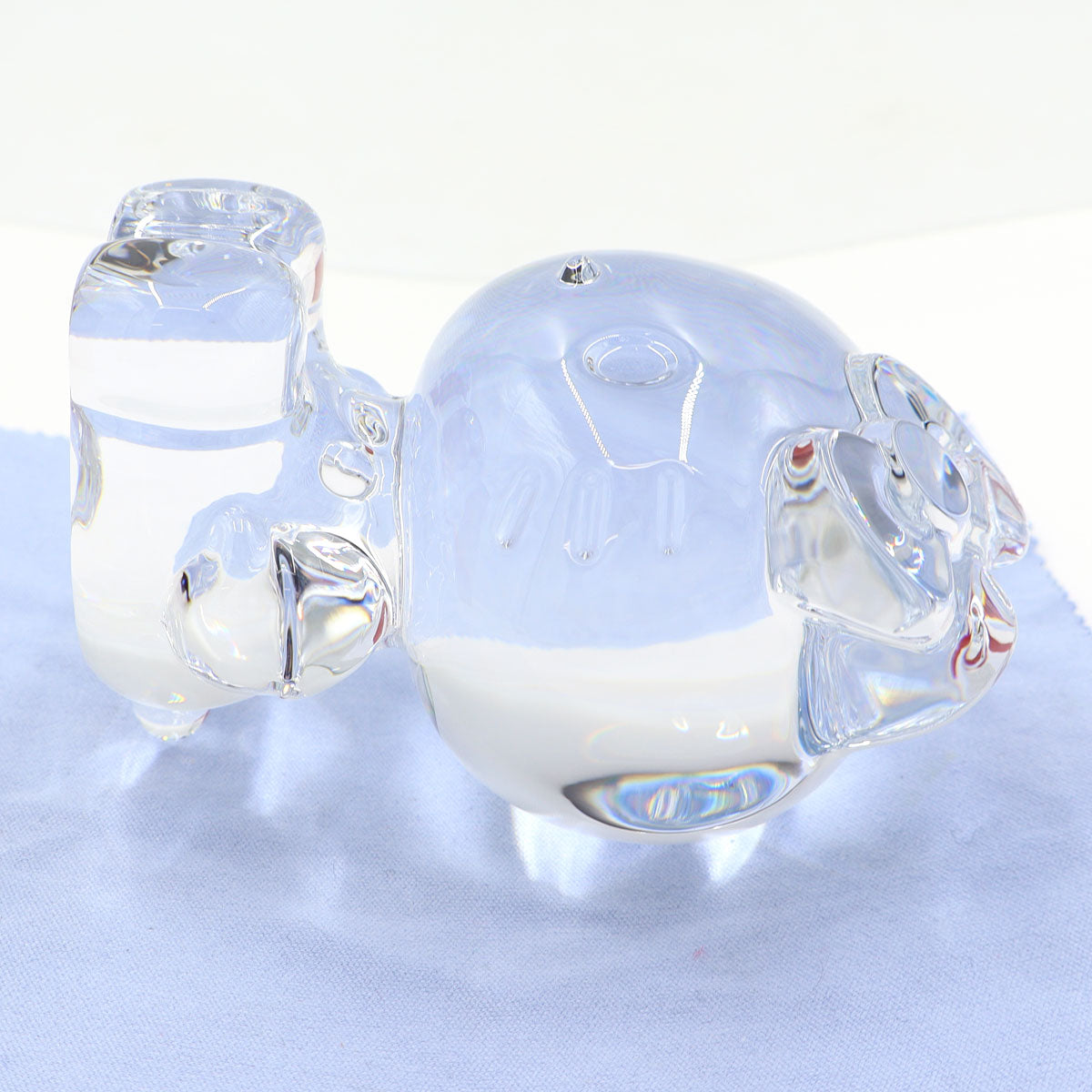 バカラ(Baccarat) 限定クリスタル　ハローキティ オーナメント　直径7cm×H9.5cm(中古)