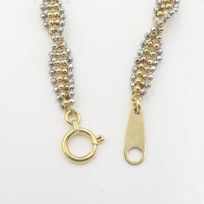 K18/Pt デザインブレスレット　腕回り17.5cm　重量4.70g　レディース(中古)