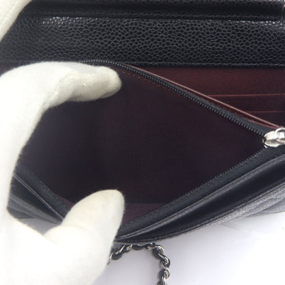 シャネル（CHANEL）マトラッセクラシックチェーンウォレット　AP0250　W19cm×H12cm×3cm　レディース(中古)