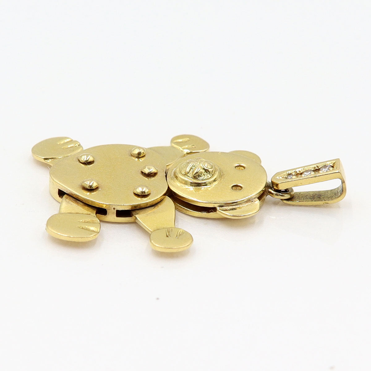 K18ダイヤモンドペンダントトップ「ベアー」　D0.031ct　重量9.65g　レディース(中古)