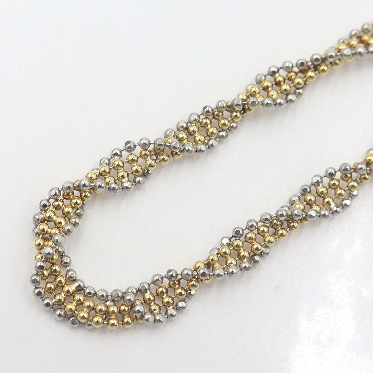 K18/Pt デザインブレスレット　腕回り17.5cm　重量4.70g　レディース(中古)