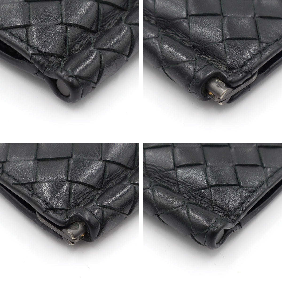 ボッテガヴェネタ(BOTTEGA VENETA) イントレチャート　マネークリップ　W11cm×H8.5cm　メンズ(中古)