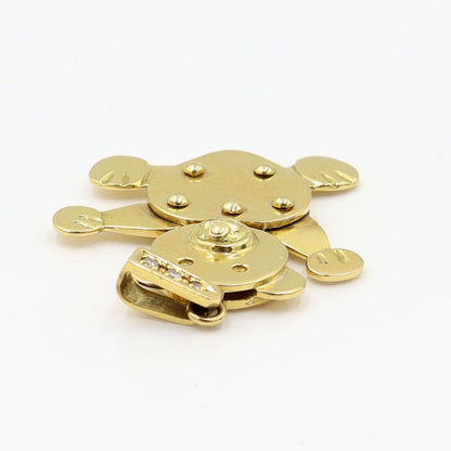 K18ダイヤモンドペンダントトップ「ベアー」　D0.031ct　重量9.65g　レディース(中古)