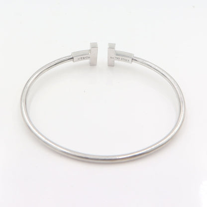 ティファニー(Tiffany & Co.)　ターコイズワイヤーブレスレット　Au750(18金)　腕回りサイズ14.6cm　重量7.2g　(中古)