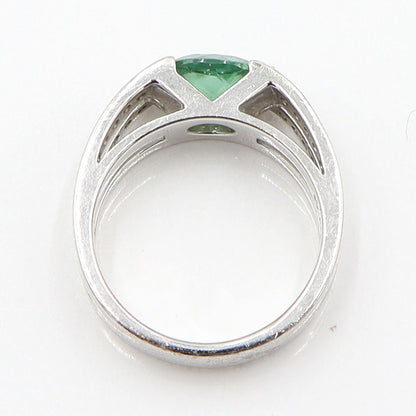 田崎真珠(TASAKI) Pt900トルマリンリング　T1.37ct　D0.18ct　リングサイズ12号　重量9.47g(石の重量含む)　レディース(中古)