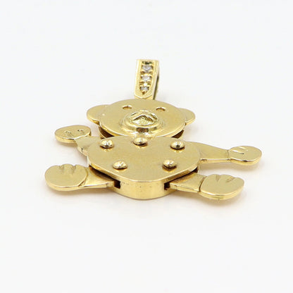 K18ダイヤモンドペンダントトップ「ベアー」　D0.031ct　重量9.65g　レディース(中古)