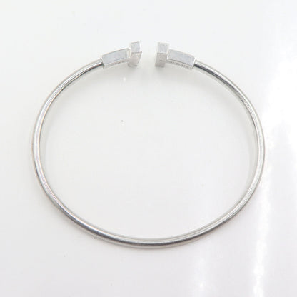 ティファニー(Tiffany & Co.)　ターコイズワイヤーブレスレット　Au750(18金)　腕回りサイズ14.6cm　重量7.2g　(中古)