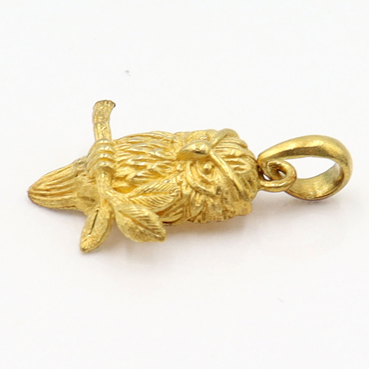 24Kペンダントトップ「フクロウ」　重量2.31g　アニマル　レディース(中古)