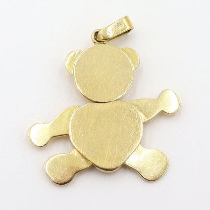 K18ダイヤモンドペンダントトップ「ベアー」　D0.031ct　重量9.65g　レディース(中古)