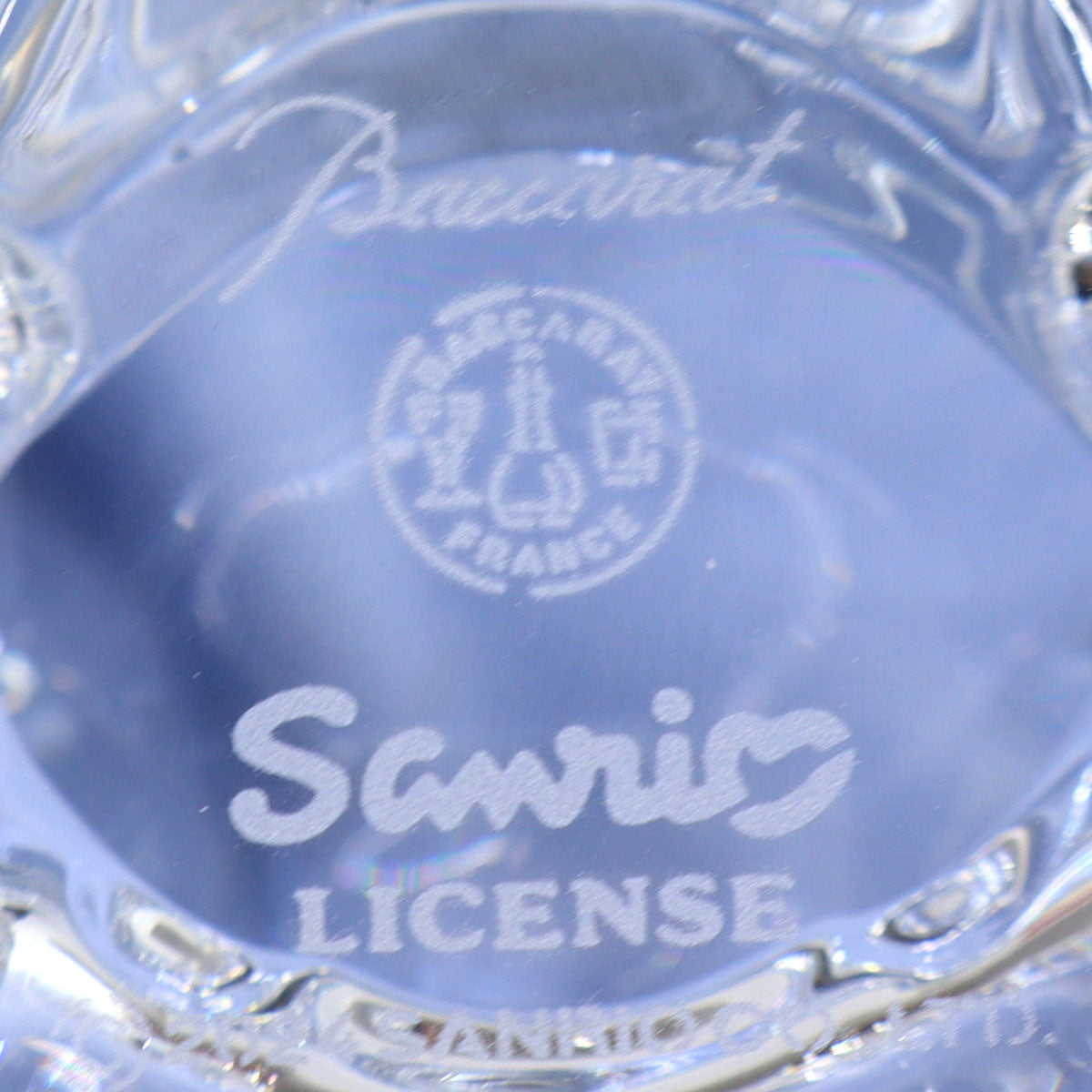 バカラ(Baccarat) 限定クリスタル　ハローキティ オーナメント　直径7cm×H9.5cm(中古)