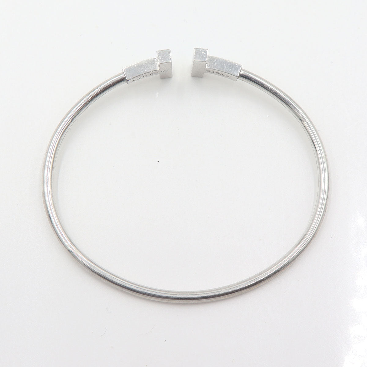 ティファニー(Tiffany & Co.)　ターコイズワイヤーブレスレット　Au750(18金)　腕回りサイズ14.6cm　重量7.2g　(中古)