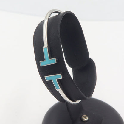 ティファニー(Tiffany & Co.)　ターコイズワイヤーブレスレット　Au750(18金)　腕回りサイズ14.6cm　重量7.2g　(中古)