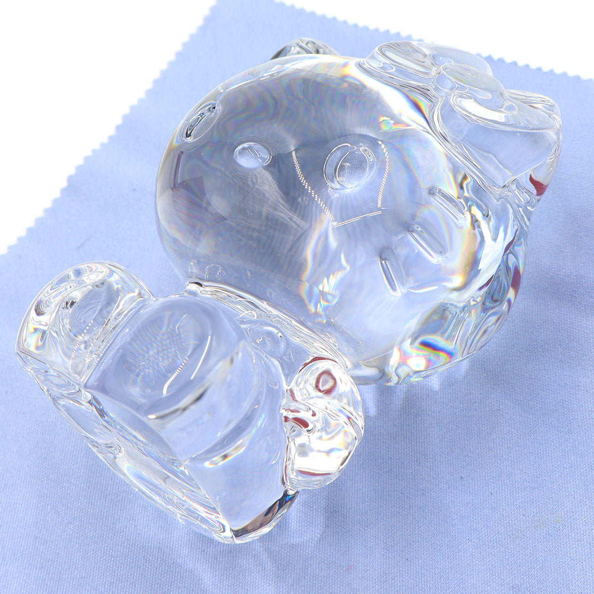 バカラ(Baccarat) 限定クリスタル　ハローキティ オーナメント　直径7cm×H9.5cm(中古)