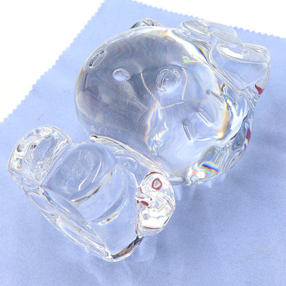 バカラ(Baccarat) 限定クリスタル　ハローキティ オーナメント　直径7cm×H9.5cm(中古)