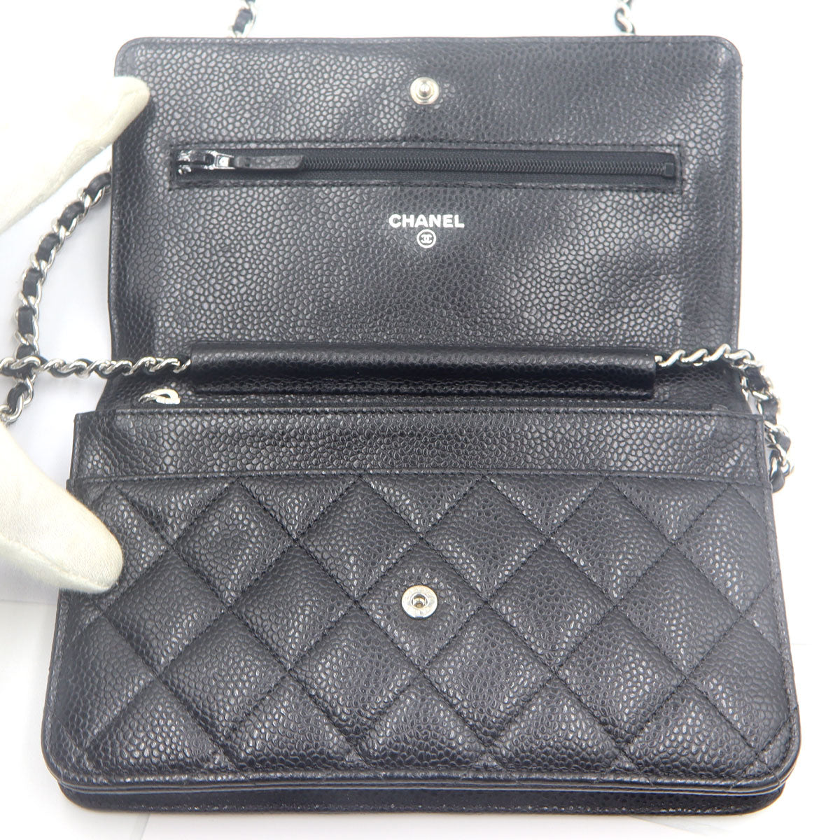 シャネル（CHANEL）マトラッセクラシックチェーンウォレット　AP0250　W19cm×H12cm×3cm　レディース(中古)