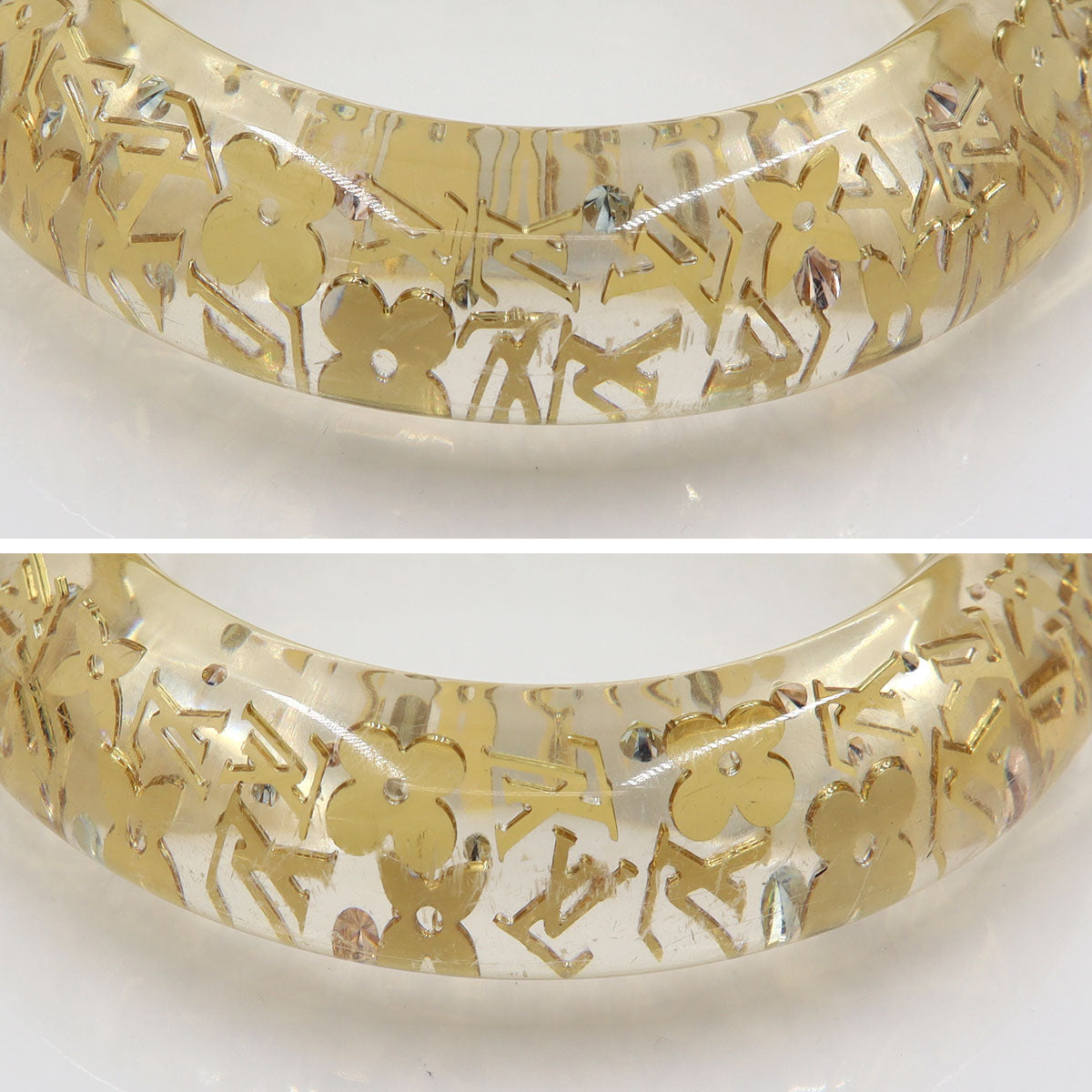 ルイ・ヴィトン(LOUIS VUITTON)　ブラスレ・アンクリュージョンGM　M65865　腕回り19.5cm　レディース(中古)