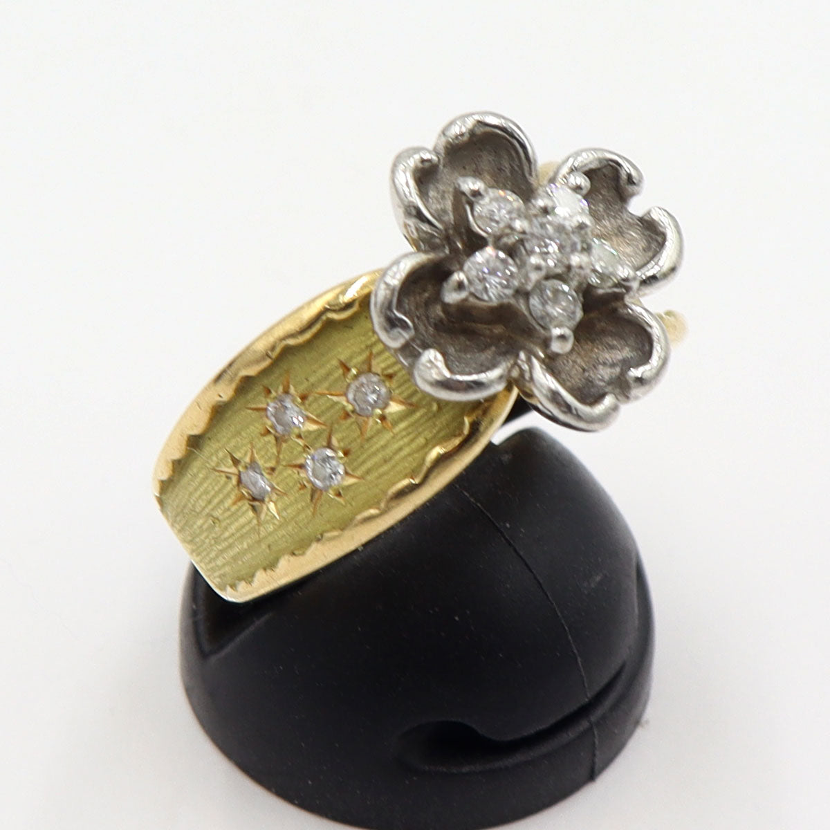 松井久子(マツイヒサコ/デザイナー)　K18/Pt900ダイヤモンドリング　D0.328ct　リングサイズ14号　重量11.69g(石の重量含む)　レディース(中古)