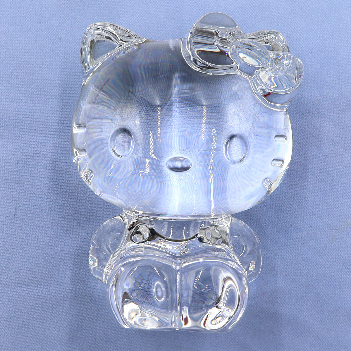 バカラ(Baccarat) 限定クリスタル　ハローキティ オーナメント　直径7cm×H9.5cm(中古)