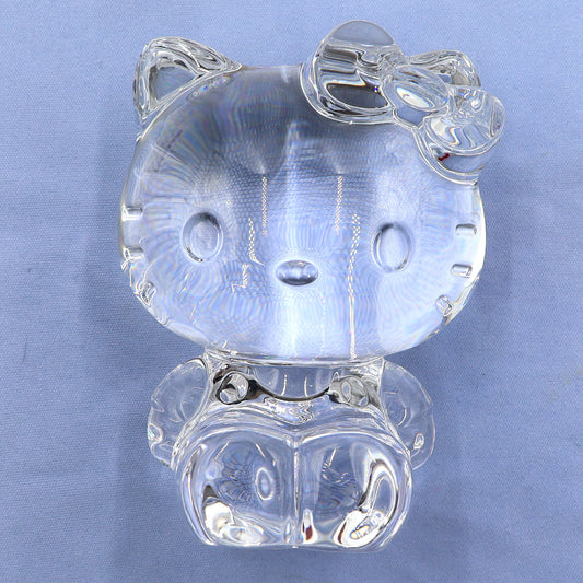 バカラ(Baccarat) 限定クリスタル　ハローキティ オーナメント　直径7cm×H9.5cm(中古)