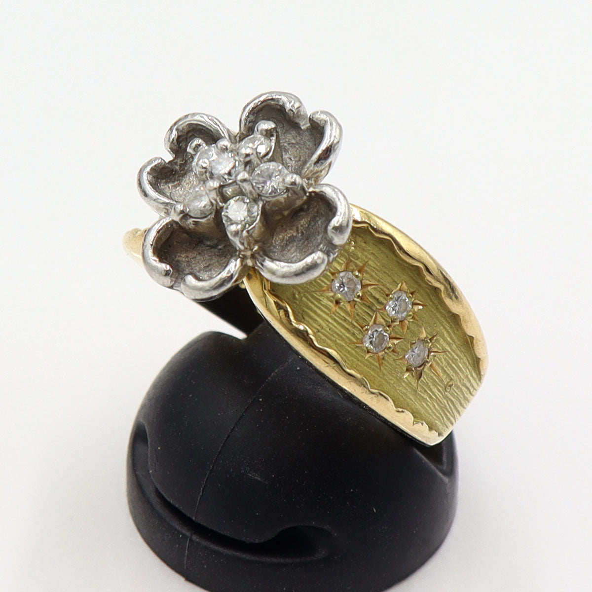 松井久子(マツイヒサコ/デザイナー)　K18/Pt900ダイヤモンドリング　D0.328ct　リングサイズ14号　重量11.69g(石の重量含む)　レディース(中古)