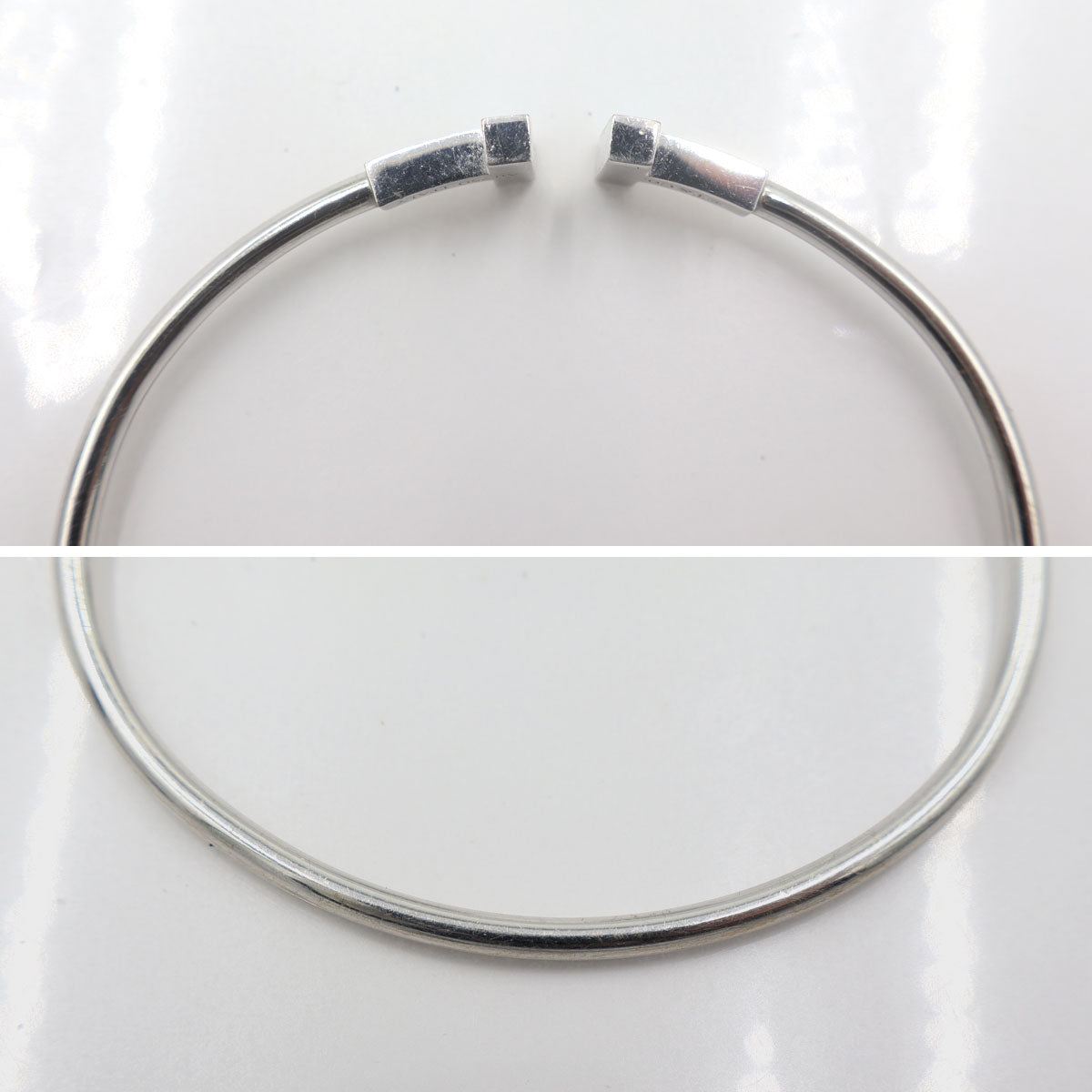 ティファニー(Tiffany & Co.)　ターコイズワイヤーブレスレット　Au750(18金)　腕回りサイズ14.6cm　重量7.2g　(中古)