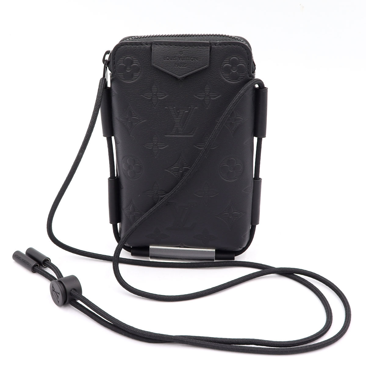 ルイ・ヴィトン(LOUIS VUITTON) モノグラム・シャドウ　レースアップ・ポーチ　M12601　ノワール　メンズ(中古)