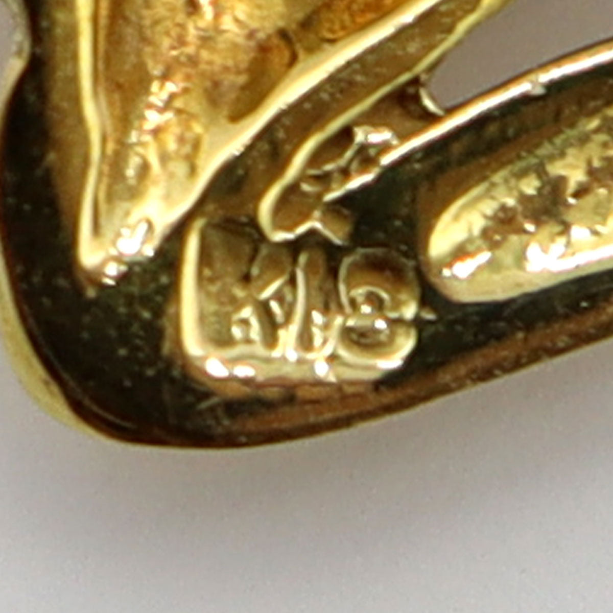 K18デザインペンダントトップ「女性・横顔」　重量3.73ｇ　レディース(中古)