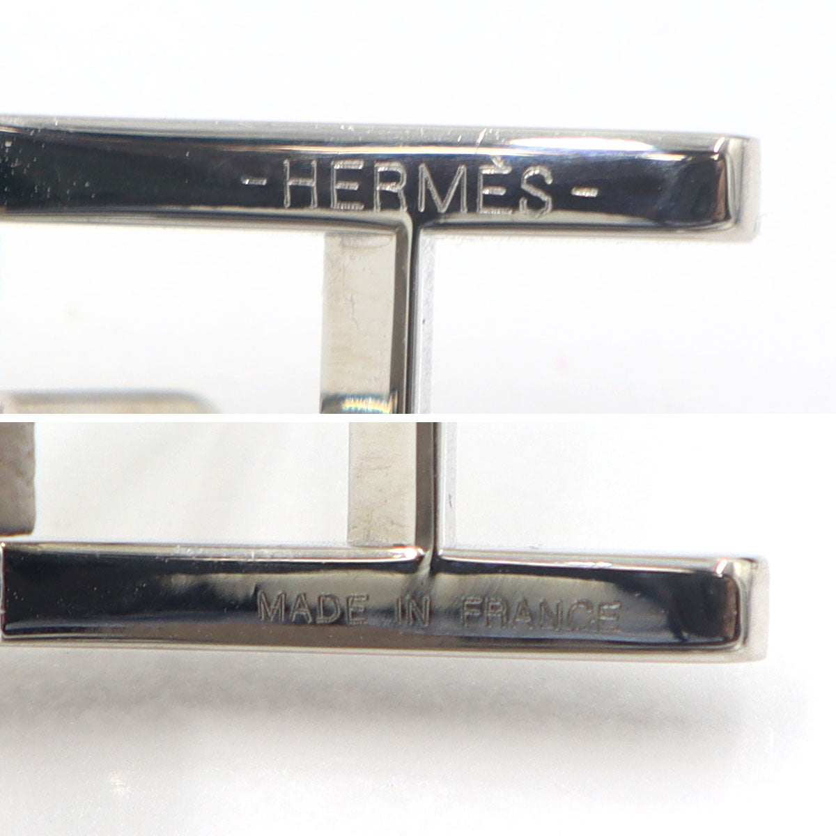 エルメス(Hermes)　レザーブレスレット　ビーアピ　ドゥブルトゥール　腕回り15.5～16.5cm　重量6.94g　レディース(中古)