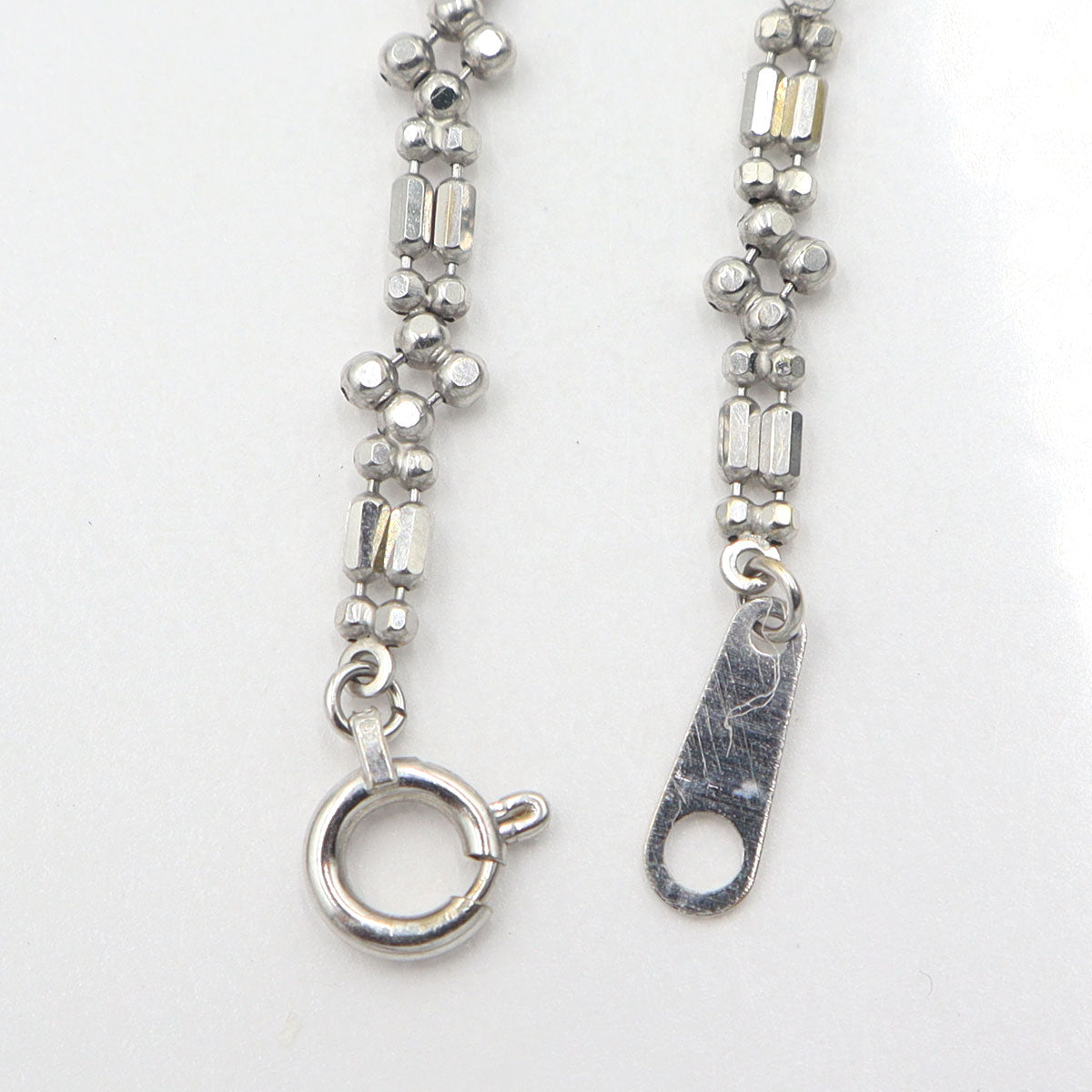 K18WGデザインブレスレット　腕回り17.5cm　重量2.39g　レディース(中古)