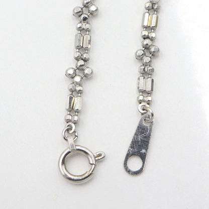 K18WGデザインブレスレット　腕回り17.5cm　重量2.39g　レディース(中古)