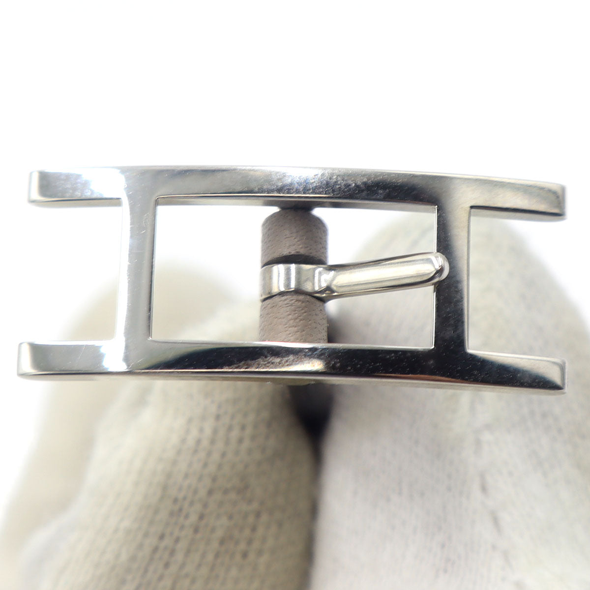 エルメス(Hermes)　レザーブレスレット　ビーアピ　ドゥブルトゥール　腕回り15.5～16.5cm　重量6.94g　レディース(中古)