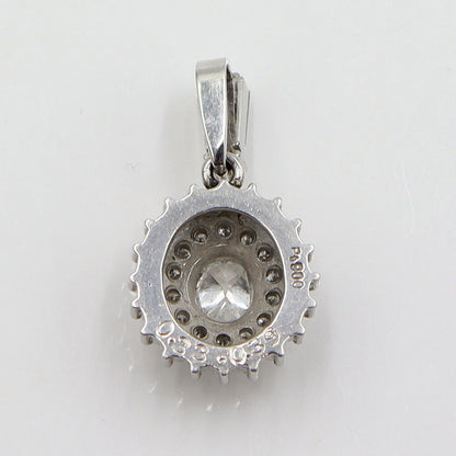 Pt900ダイヤモンドペンダントトップ　D0.33ct　D0.39ct　重量3.80g(石の重量含む)　レディース(中古)