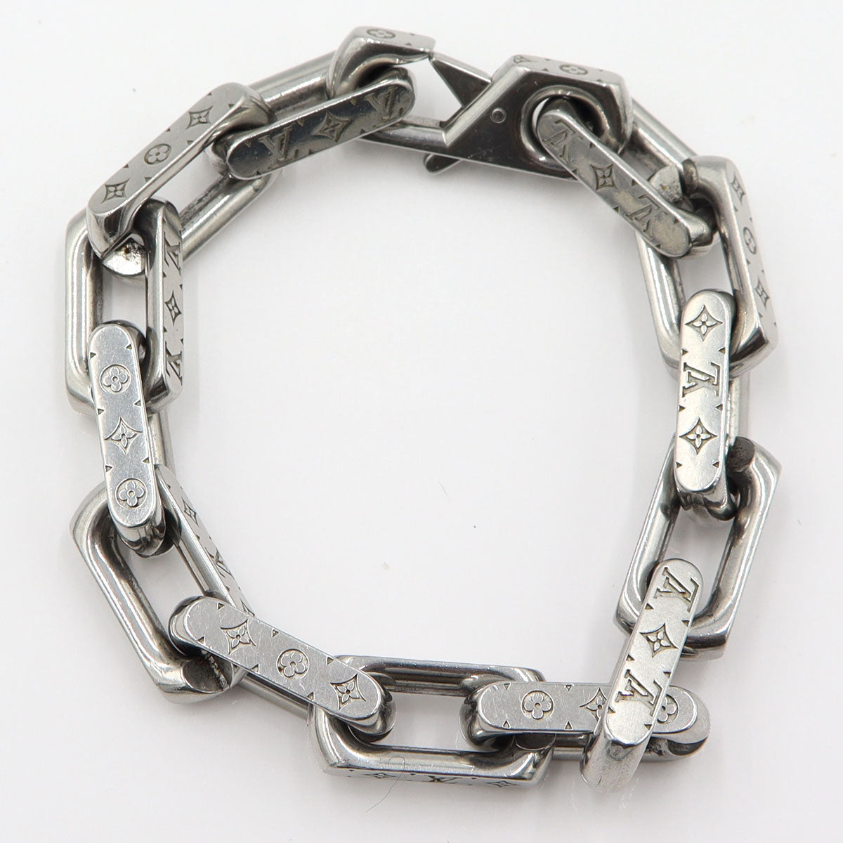 ルイ・ヴィトン(LOUIS VUITTON)　コリエチェーン ブレスレット モノグラム　M00308　腕回り19cm　重量45g　ユニセックス(中古)