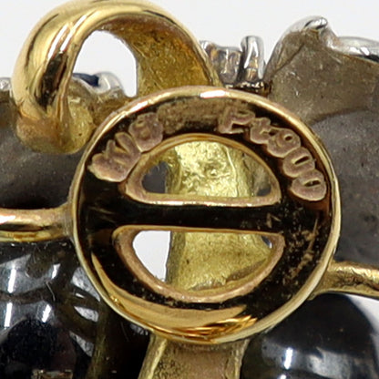 石川暢子(イシカワ ノブコ/デザイナー)　K18/Pt900イヤリング　ヘマタイト　重量15.0g(両耳/石の重量含む)　レディース(中古)