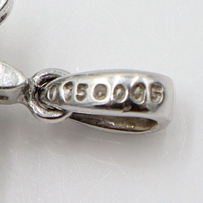 K18WGパライバトルマリンペンダントトップ　T0.15ct　D0.05ct　重量1.52g　レディース(中古)