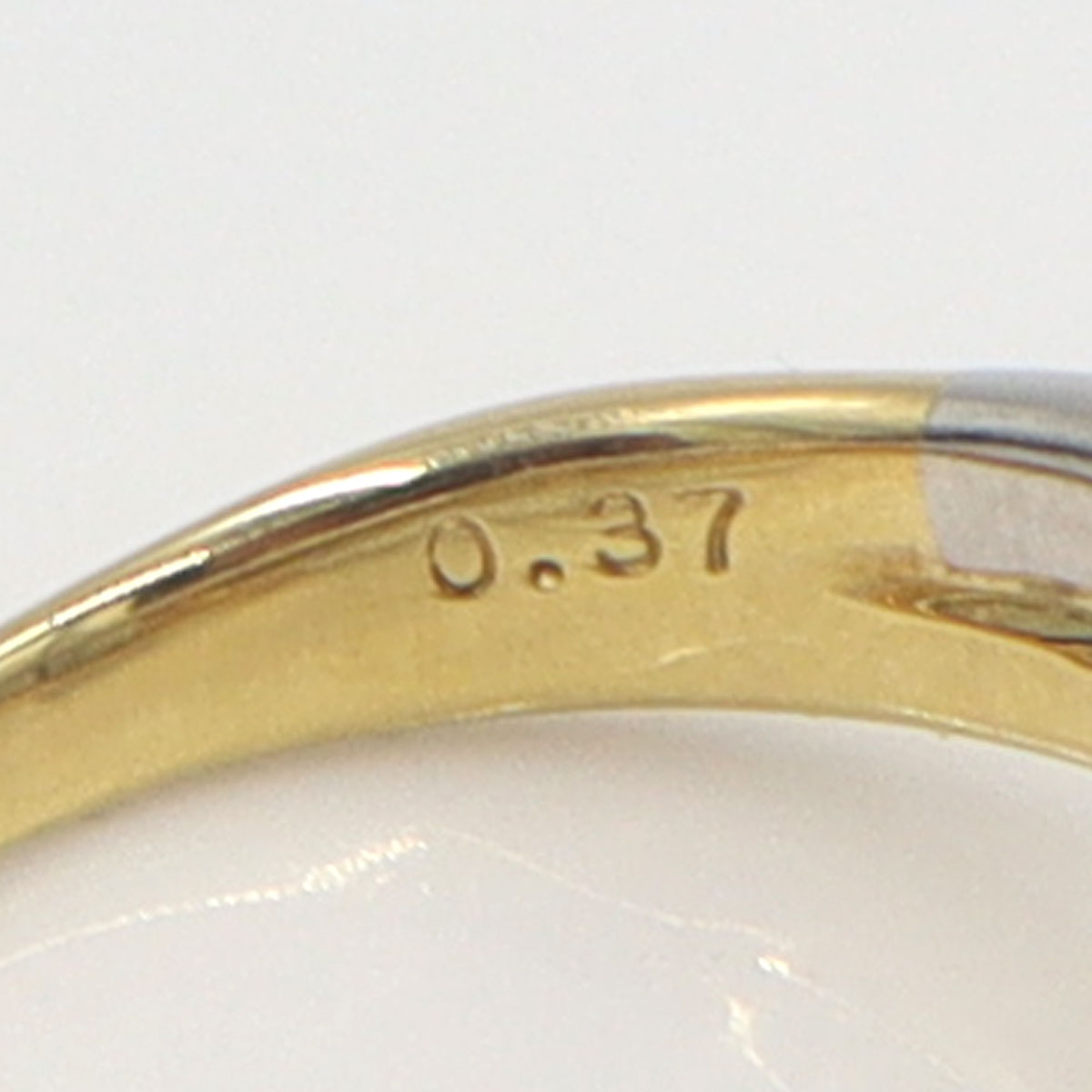 星の砂　K18/Pt900ダイヤモンドリング　D0.37ct　リングサイズ10号　重量7.30g　レディース(中古)