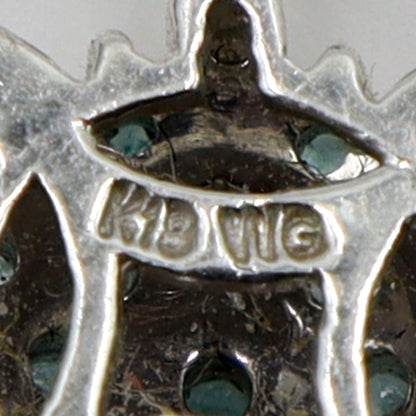 K18WGパライバトルマリンペンダントトップ　T0.15ct　D0.05ct　重量1.52g　レディース(中古)