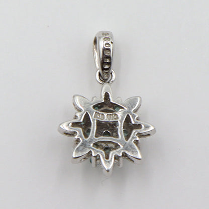 K18WGパライバトルマリンペンダントトップ　T0.15ct　D0.05ct　重量1.52g　レディース(中古)