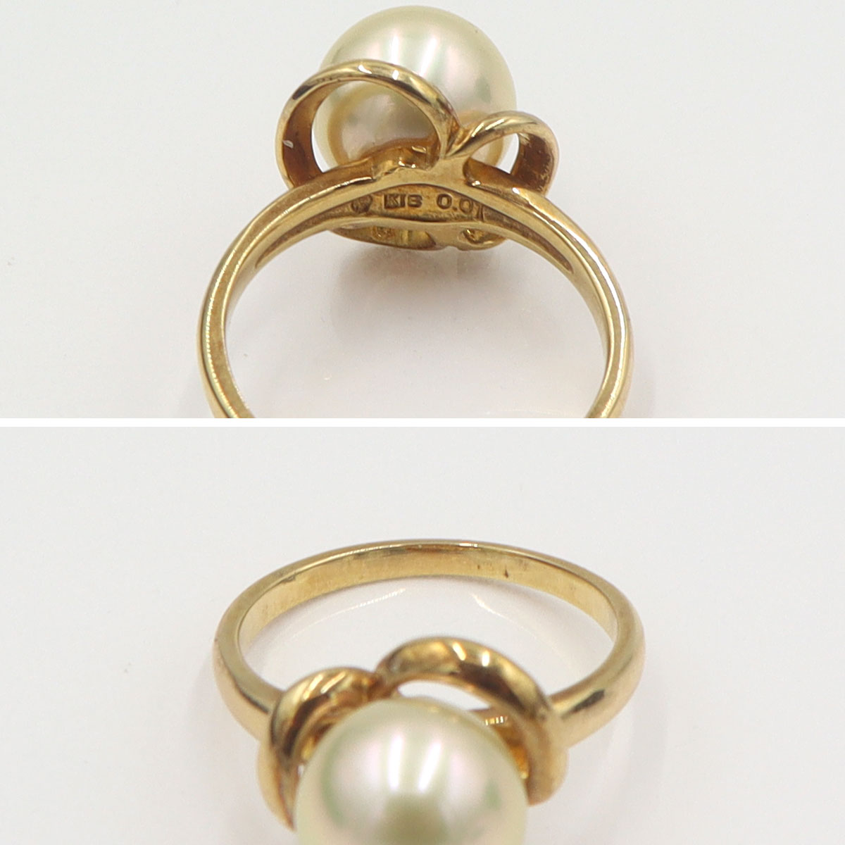 田崎真珠(TASAKI)　K18パールリング　10mm　リングサイズ13号　重量5.29g　レディース(中古)
