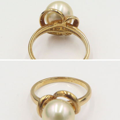 田崎真珠(TASAKI)　K18パールリング　10mm　リングサイズ13号　重量5.29g　レディース(中古)